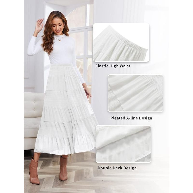 Women's chiffon stretch high waist pleated A-line skirt(BUY 2 FREE SHIPPING)