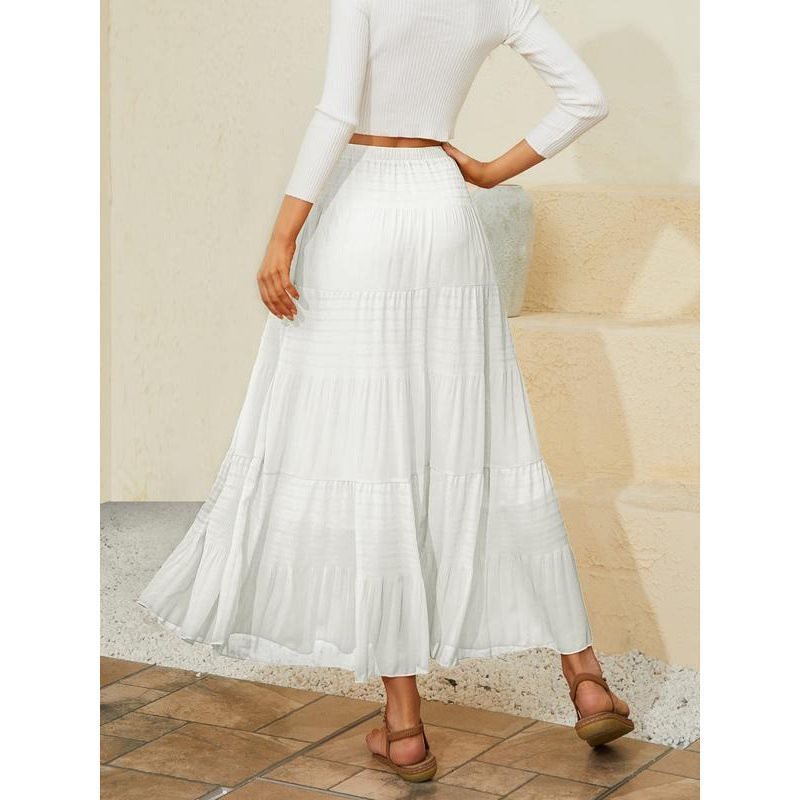 Women's chiffon stretch high waist pleated A-line skirt(BUY 2 FREE SHIPPING)