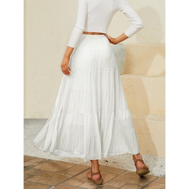 Women's chiffon stretch high waist pleated A-line skirt(BUY 2 FREE SHIPPING)