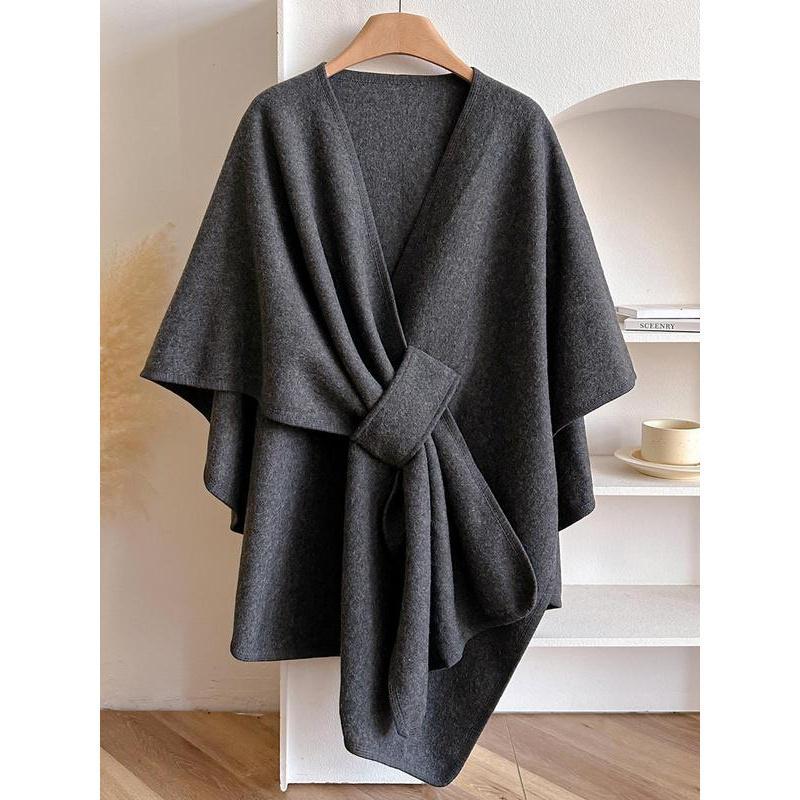 Women's Solid Color Cape Shawl, Casual Elegant Wrap Shawl Daily Wear, Fashion Modesty Accessories Women & Girls（buy 2 free shipping)