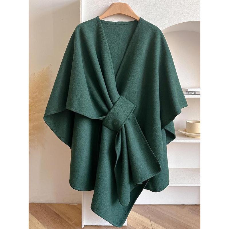Women's Solid Color Cape Shawl, Casual Elegant Wrap Shawl Daily Wear, Fashion Modesty Accessories Women & Girls（buy 2 free shipping)