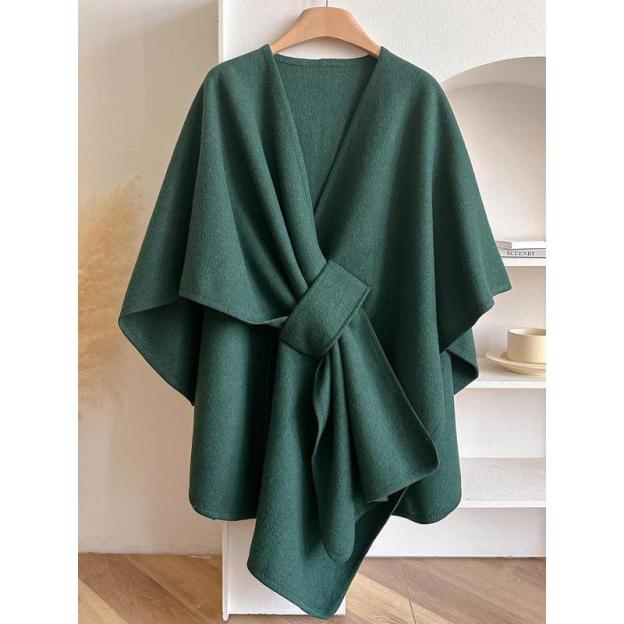 Women's Solid Color Cape Shawl, Casual Elegant Wrap Shawl Daily Wear, Fashion Modesty Accessories Women & Girls（buy 2 free shipping)