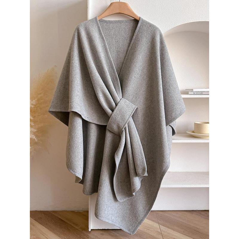 Women's Solid Color Cape Shawl, Casual Elegant Wrap Shawl Daily Wear, Fashion Modesty Accessories Women & Girls（buy 2 free shipping)