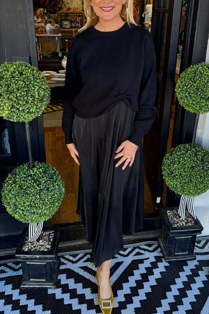 Women Inner Dress + Knitted Pleated Top Casual Suit (BUY 2 FREE SHIPPING)