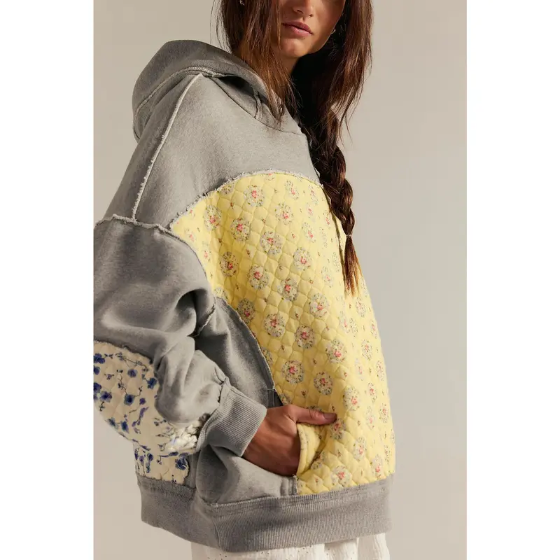 Women's Oversized Hoodies Patchwork Embroidered Long Sleeve Hooded Sweatshirts Pullover Tops with Pockets(buy 2 free shipping)