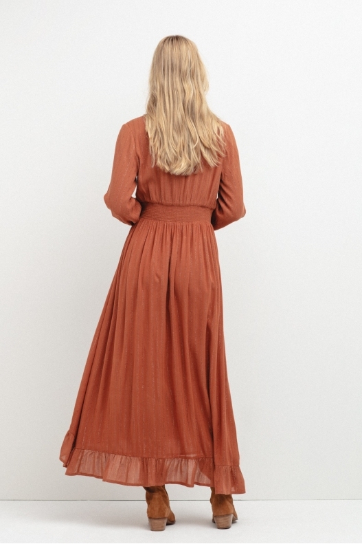 Women's Ruffle Midi Dress Elegant Flowy Summer Dress Casual V Neck A Line Outfits (BUY 2 FREE SHIPPING)