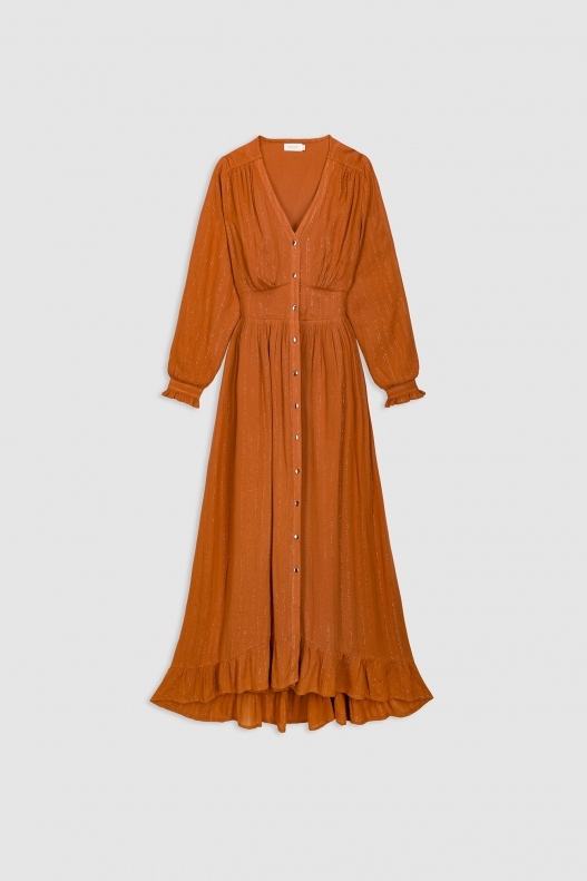 Women's Ruffle Midi Dress Elegant Flowy Summer Dress Casual V Neck A Line Outfits (BUY 2 FREE SHIPPING)