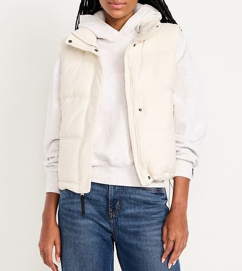 Women's Water-Resistant Puffer Vest Lightweight Zipper Up Sleeveless Jacket (BUY 2 FREE SHIPPING)