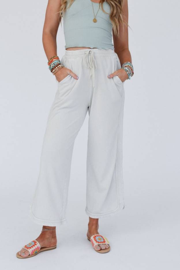 So Comfy Wide Leg Pant Cropped Length (buy 2 free shipping)