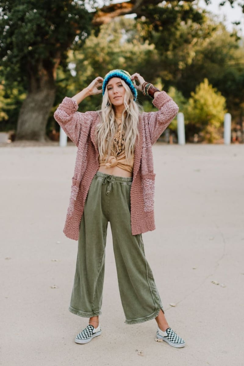 Women's Acid Washed Faded Wide Leg Pants (Buy 2 Free Shipping)