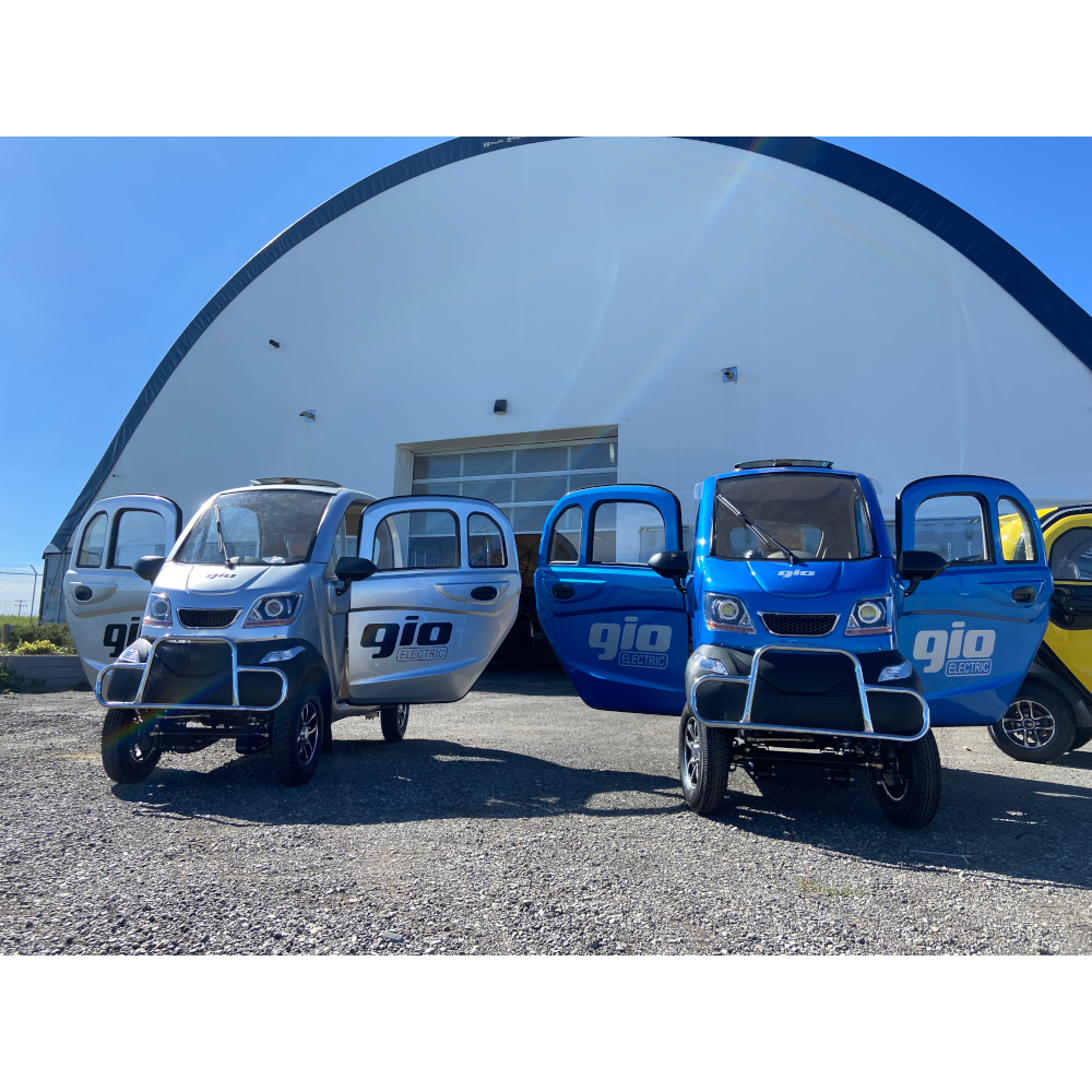 GIO All-Season Enclosed Mobility Scooter - Red - With Winter Heater & Summer Fan