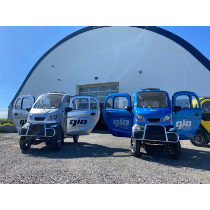 GIO All-Season Enclosed Mobility Scooter - Red - With Winter Heater & Summer Fan