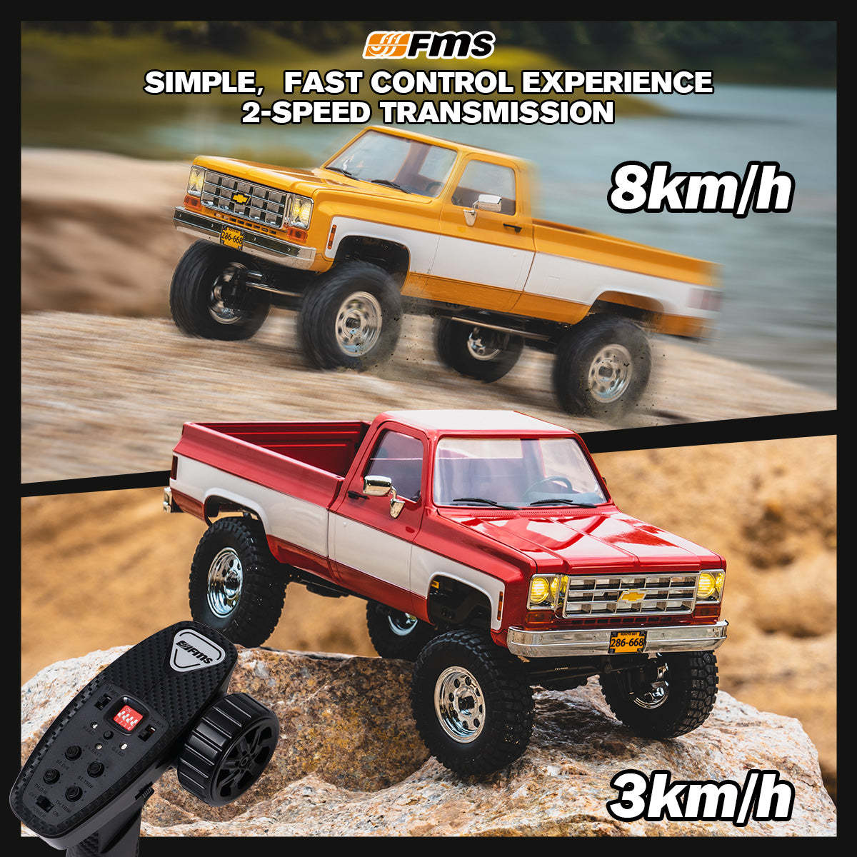 FMS 1:18 FCX18S Chevrolet K10 S V2 RTR
