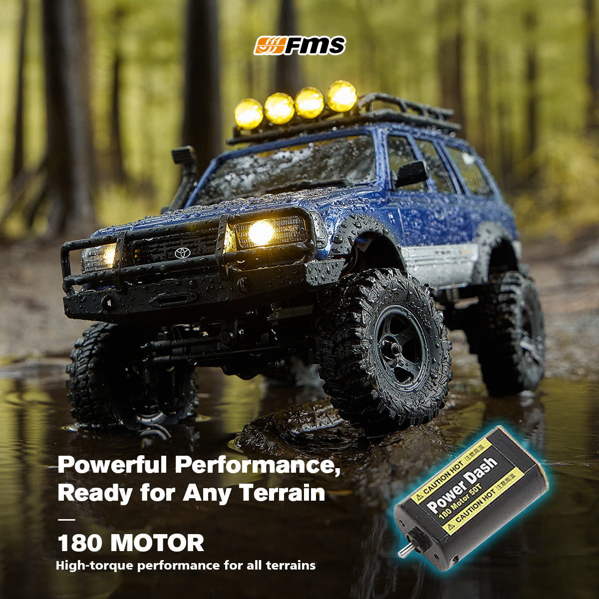 FMS 1:18 FCX18S LC80 Toyota Land Cruiser 80 S V2 RTR