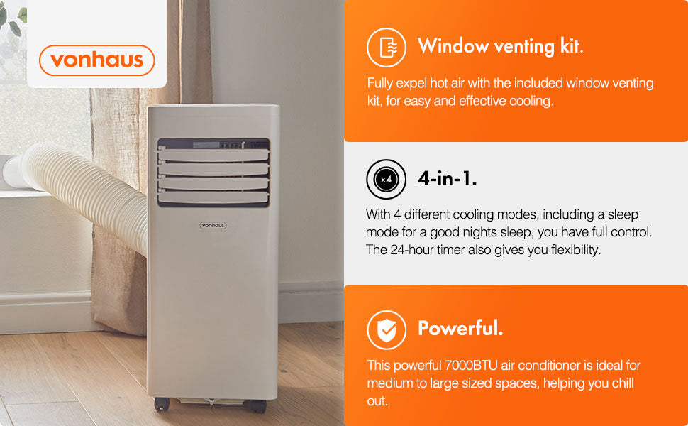 Window venting kit 4 in 1 powerful image of air conditioner in living room