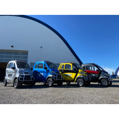 GIO All-Season Enclosed Mobility Scooter - Red - With Winter Heater & Summer Fan