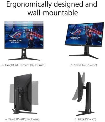 Swift Pro PG248QP NVIDIA G-SYNC esports gaming monitor -24.1-inch FHD, 540 Hz (OC), Esports-TN panel, NVIDIA Reflex Analyzer, ULMB 2, adjustable base, ESS codec, DisplayHDR400, 3year warranty