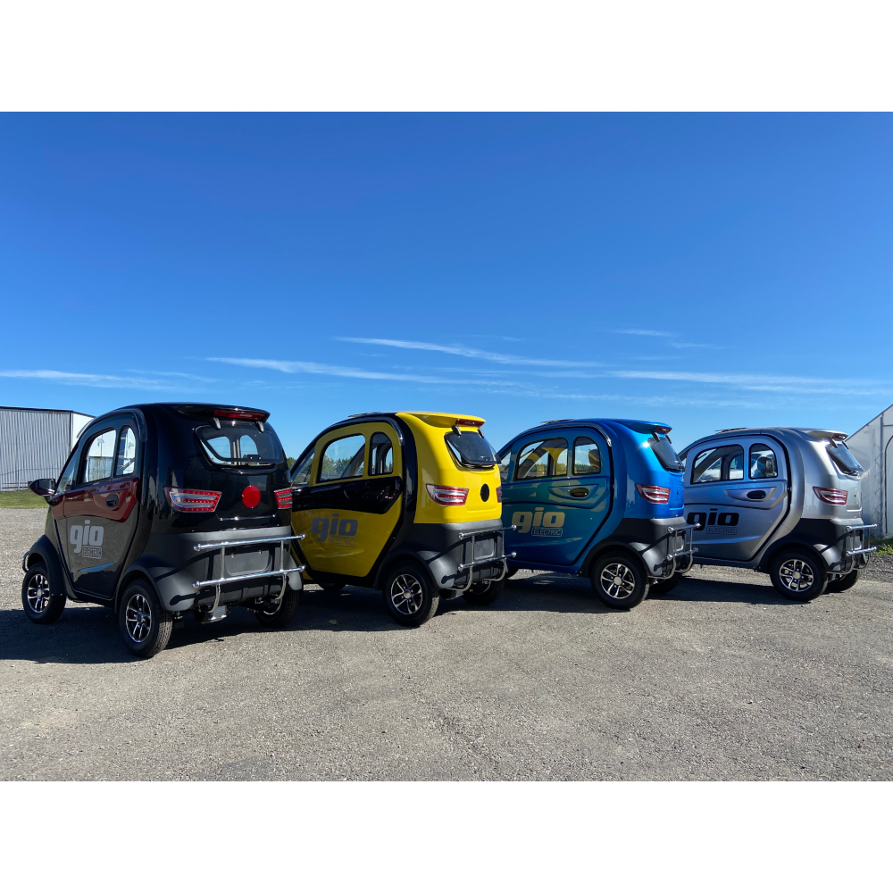 GIO All-Season Enclosed Mobility Scooter - Red - With Winter Heater & Summer Fan