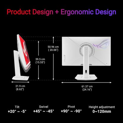 ASUS ROG Strix 27” Gaming Monitor (XG27UCG-W) – White