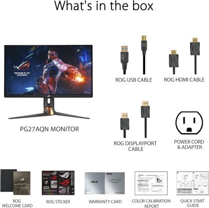 Swift Pro PG248QP NVIDIA G-SYNC esports gaming monitor -24.1-inch FHD, 540 Hz (OC), Esports-TN panel, NVIDIA Reflex Analyzer, ULMB 2, adjustable base, ESS codec, DisplayHDR400, 3year warranty