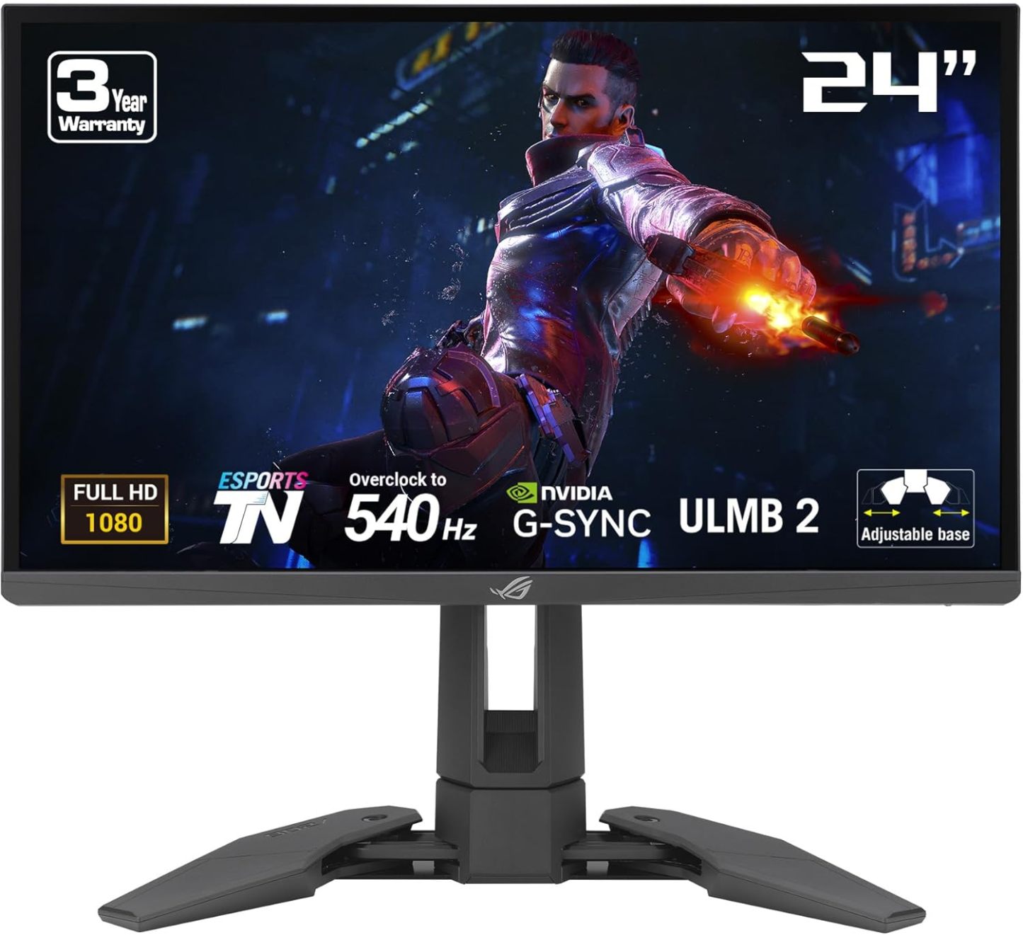 Swift Pro PG248QP NVIDIA G-SYNC esports gaming monitor -24.1-inch FHD, 540 Hz (OC), Esports-TN panel, NVIDIA Reflex Analyzer, ULMB 2, adjustable base, ESS codec, DisplayHDR400, 3year warranty
