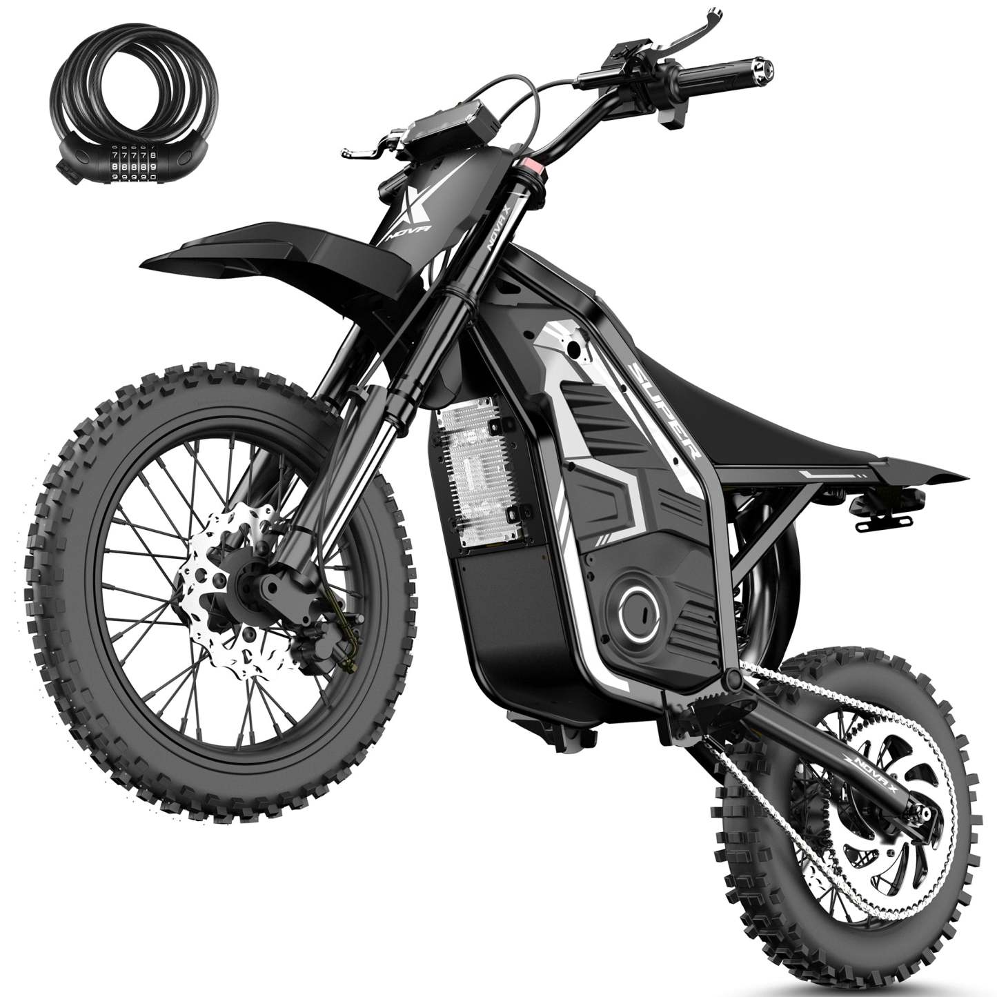 60-Mile Range + 4000W Power - Professiona Electric Dirt Bike