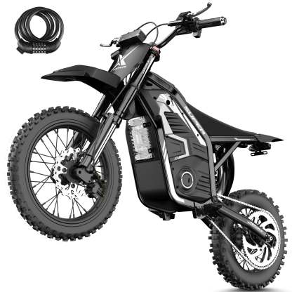 60-Mile Range + 4000W Power - Professiona Electric Dirt Bike
