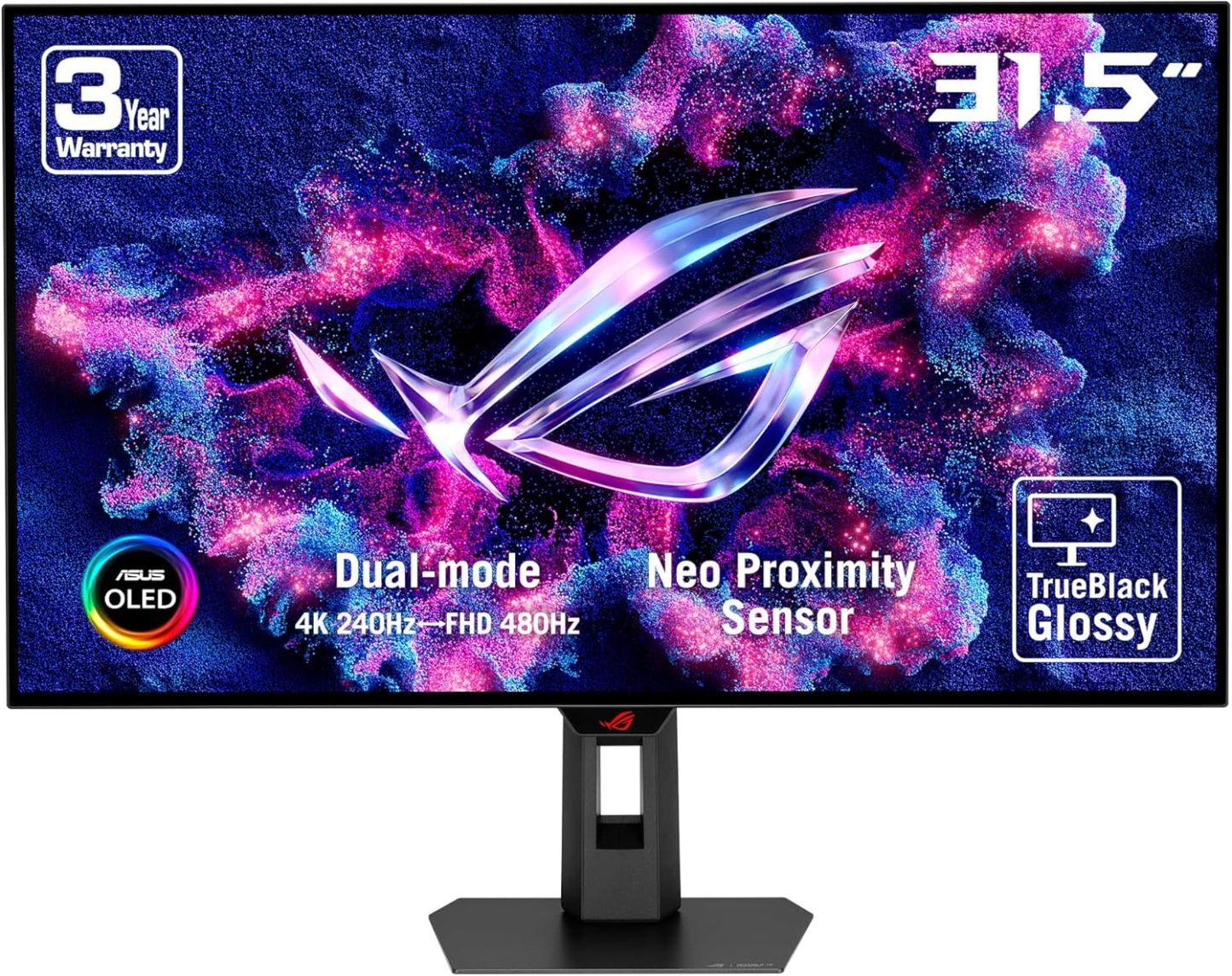ROG Strix OLED XG32UCWMG Gaming Monitor – 32 Inches (31.5 Inch Display) OLED Glossy 4K TrueBlack