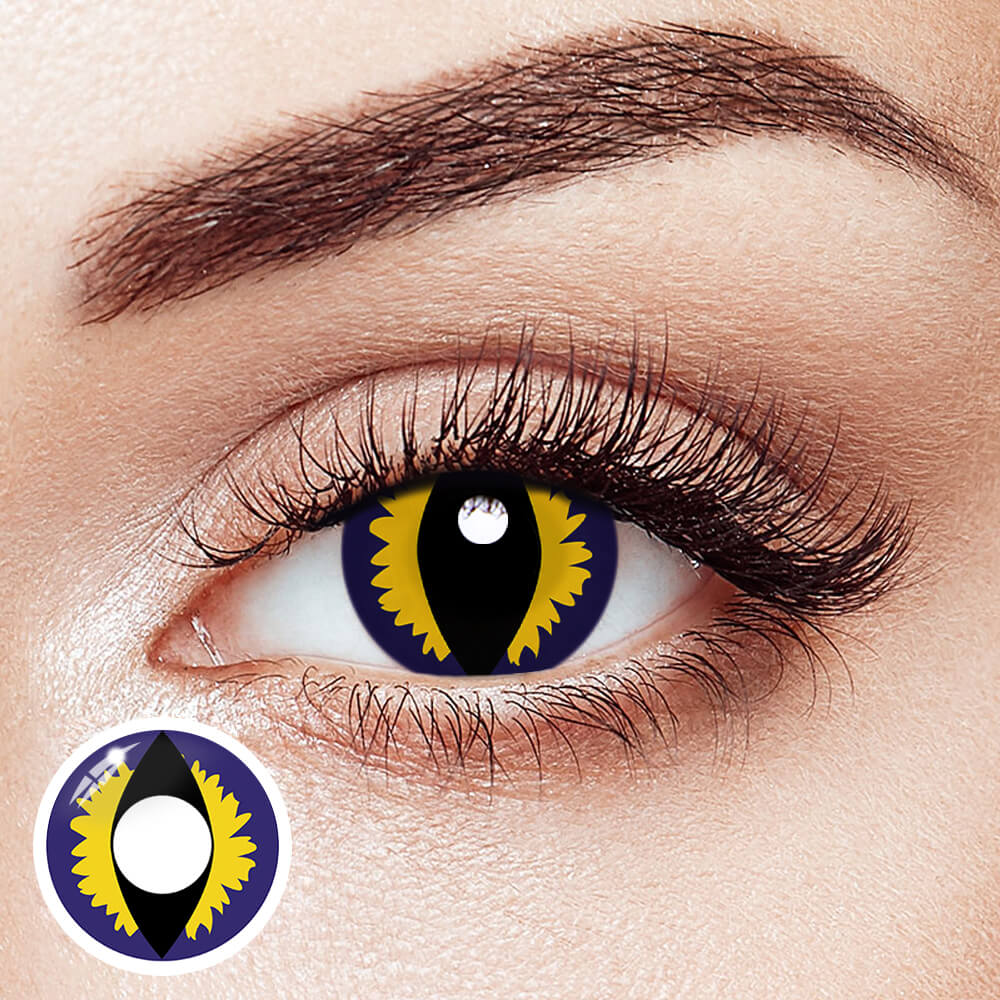 【Halloween&Cosplay】Yellow-Purple Dragon Eye