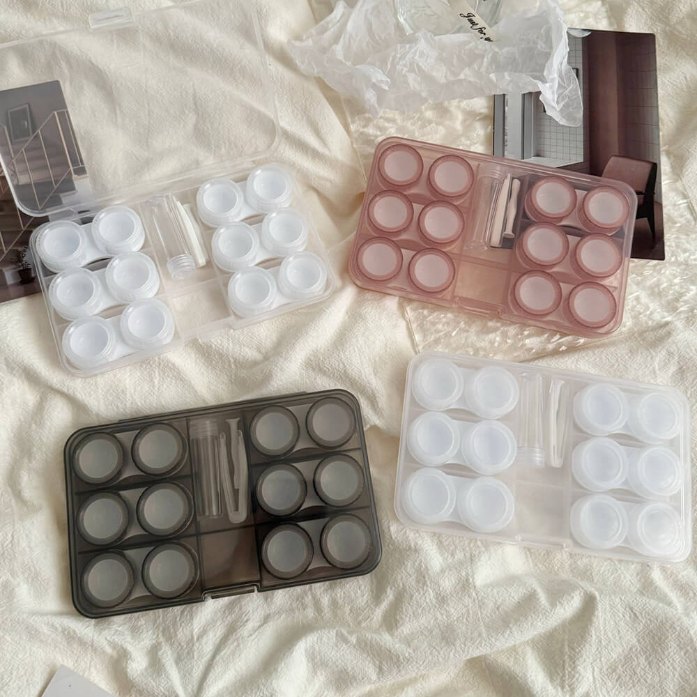 6-Pair Minimalist Contact Lens Travel Case
