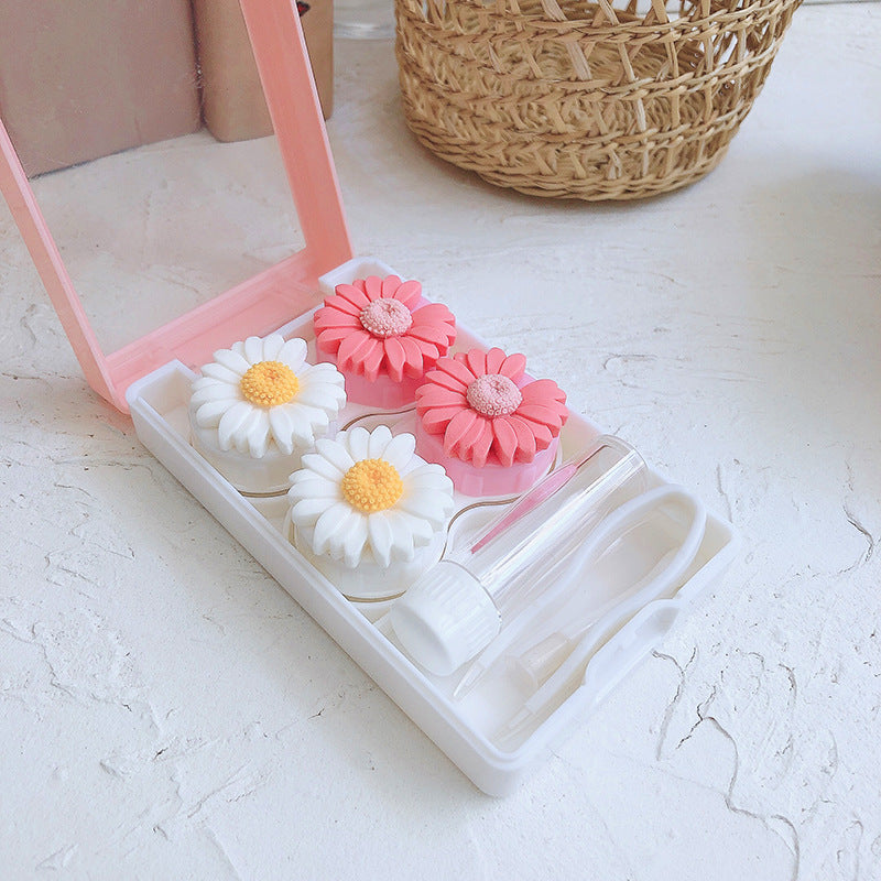 1 PACK INS Flowers Colored Contacts Lenses Case
