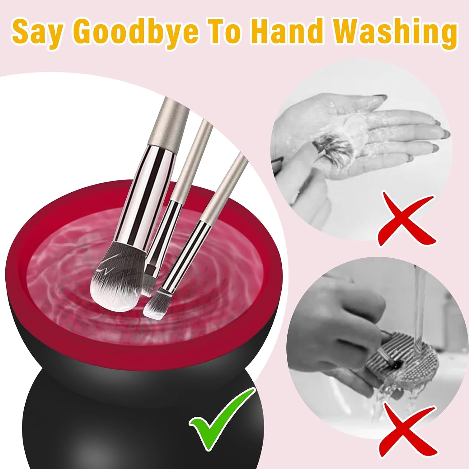 Makeup Brush Cleaner Machine with USB Charge