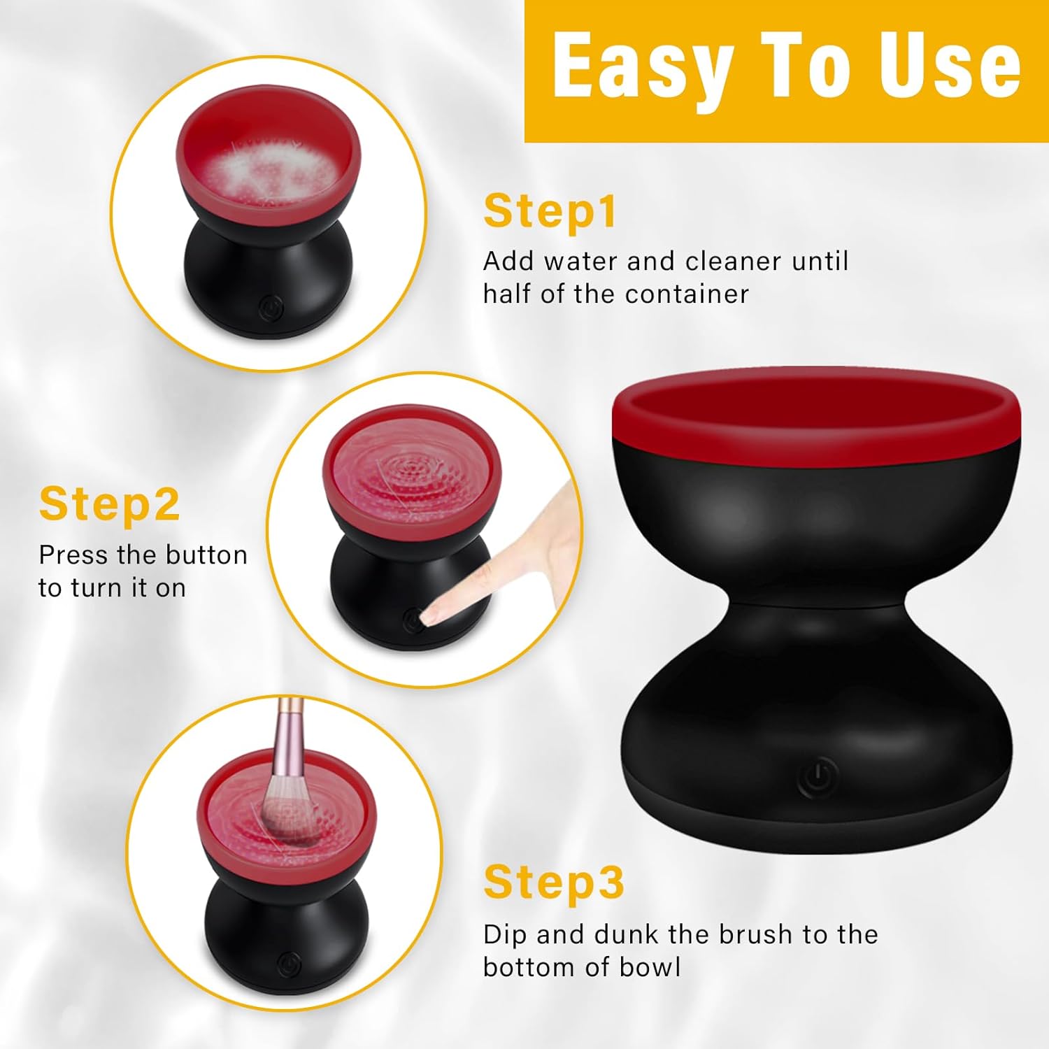 Makeup Brush Cleaner Machine with USB Charge