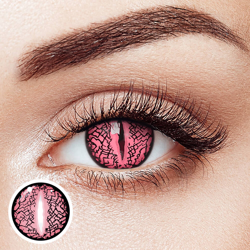 【Halloween&Cosplay】Lizard Eye Pink
