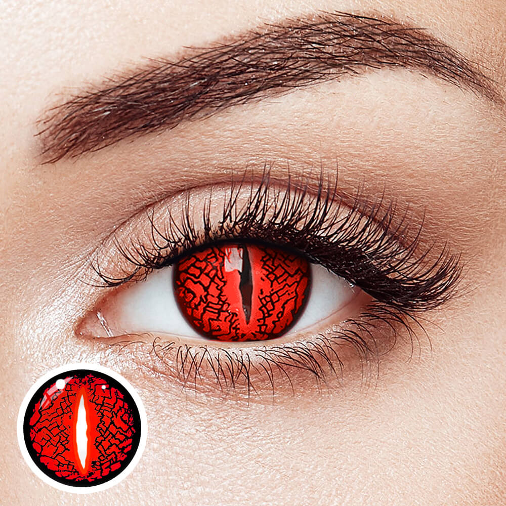 【Halloween&Cosplay】Lizard Eye Red