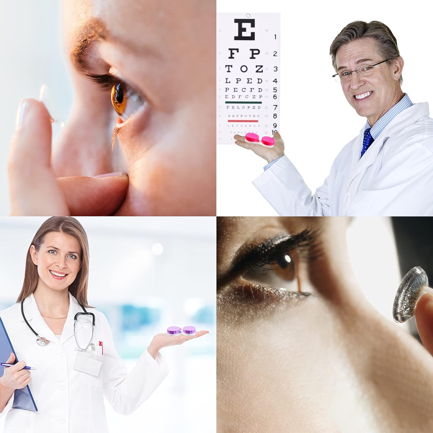 1 PCS Mini Contact Lens Case Set 