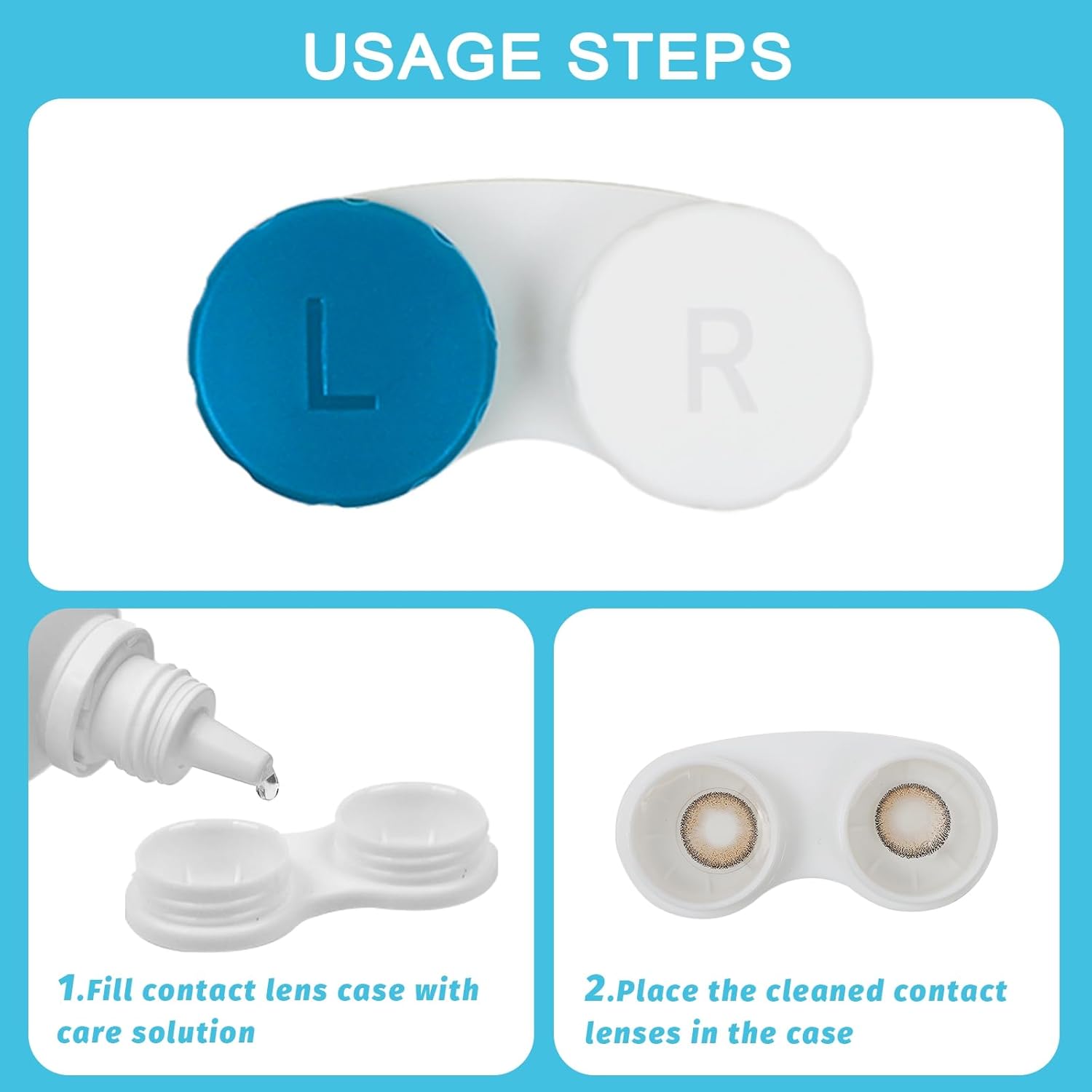 1 PCS Mini Contact Lens Case Set 