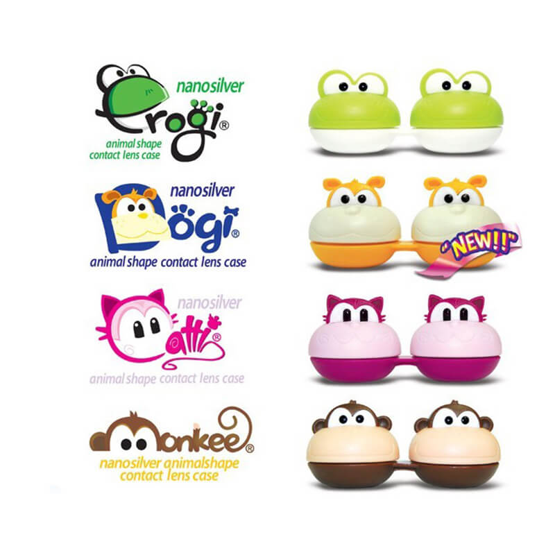 Safe Antibacterial Cartoon Contact Lens Case