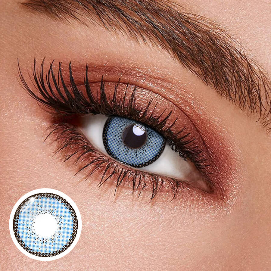 eveVeye Bella Blue Color Contact Lenses | 1 Year