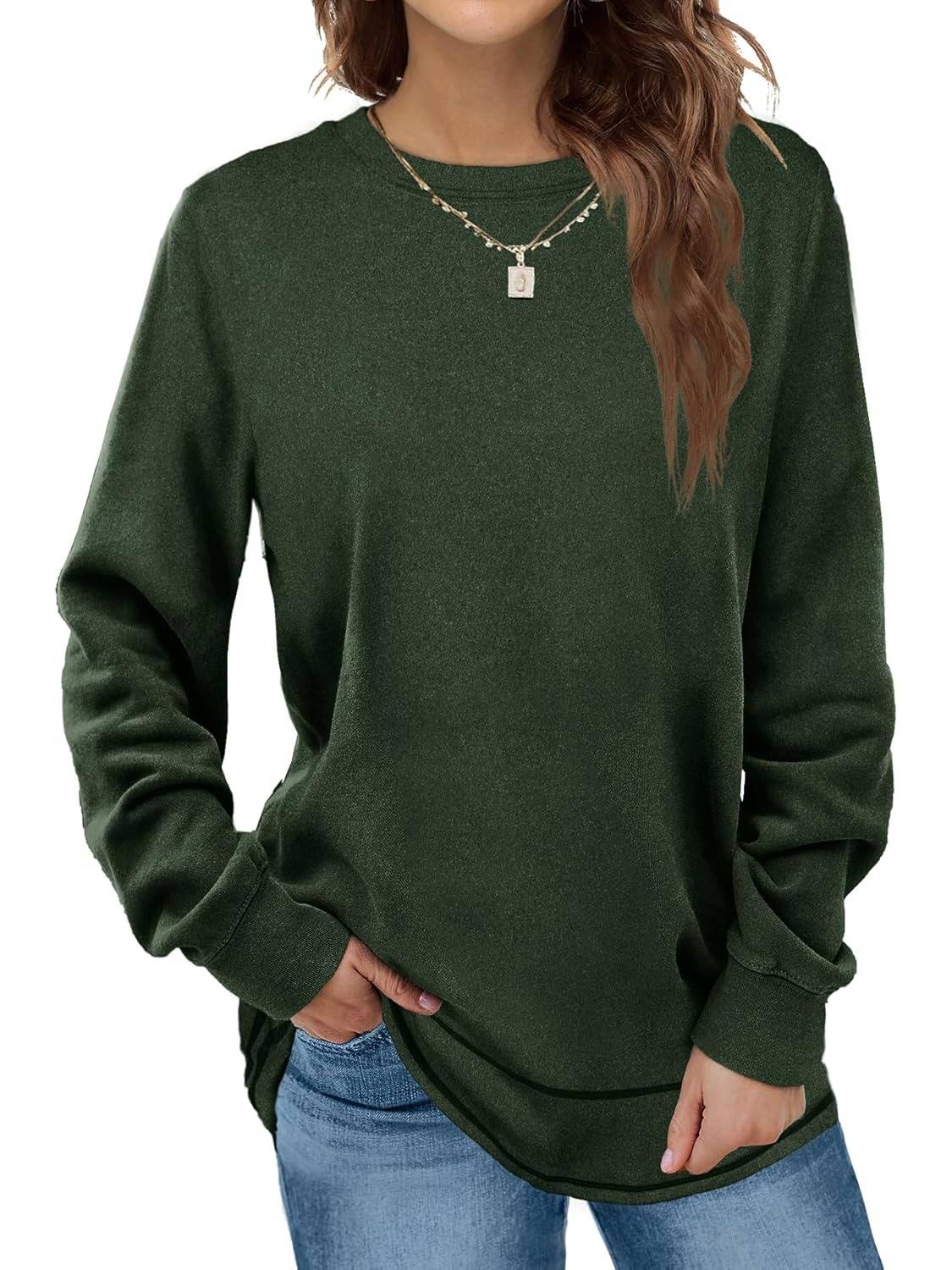 Women's Crewneck Long Sleeve Tunic Tops (Buy 2 Free Shipping)