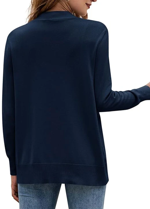 Women's Long Sleeve Open Front Knit Cardigan Sweater (Buy 2 Free Shipping)