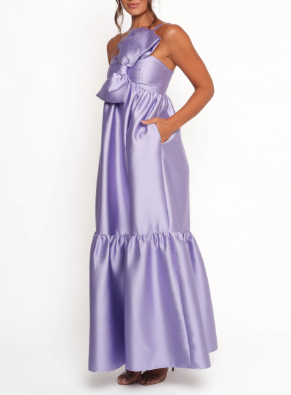 Women's One-Shoulder Bow Front Maxi Dress（Buy 2 Free Shipping)