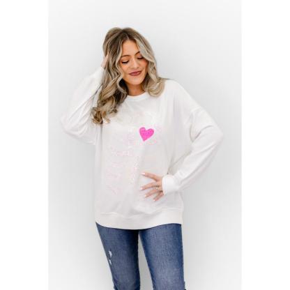 Skeleton Sequin Embellished Sweatshirt