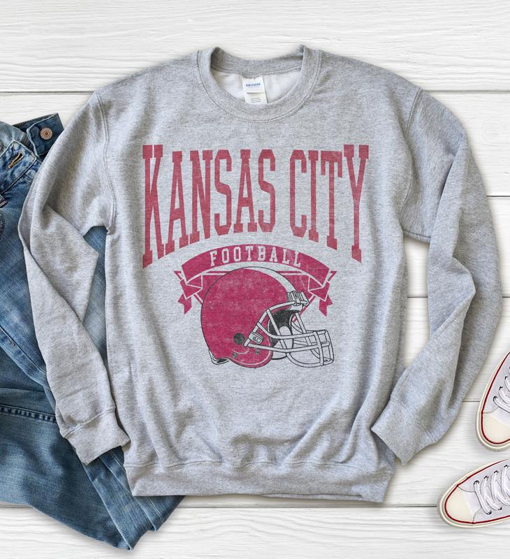 Vintage Hometown Football Graphic Sweatshirts