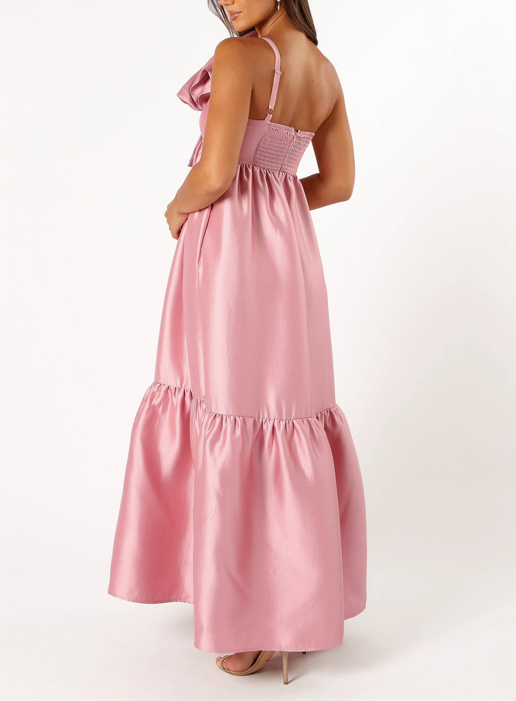 Women's One-Shoulder Bow Front Maxi Dress（Buy 2 Free Shipping)