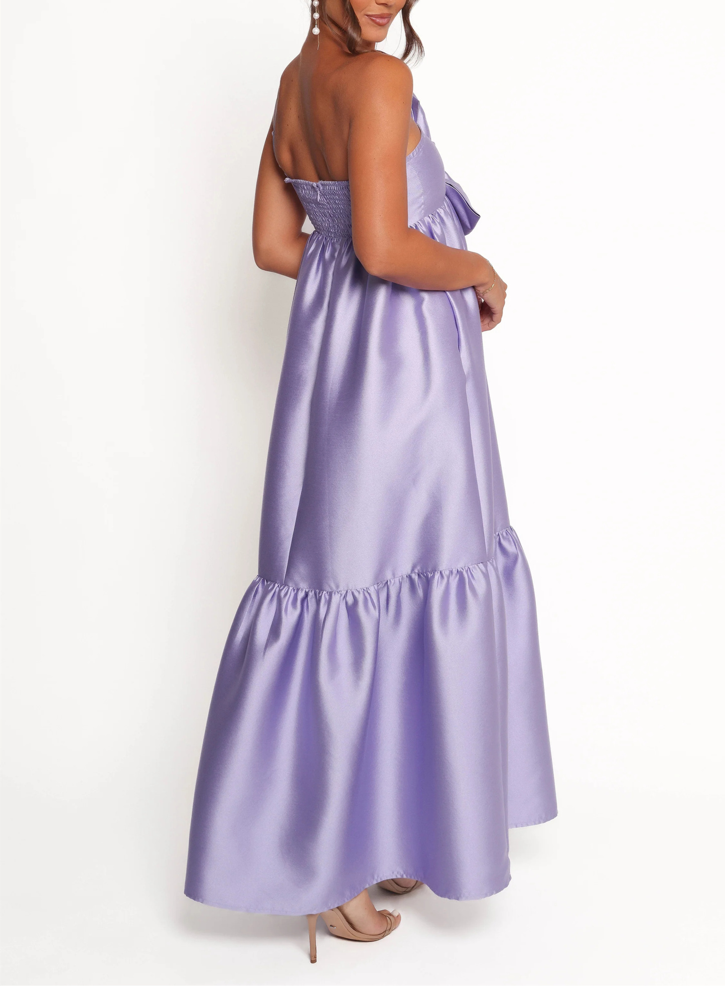 Women's One-Shoulder Bow Front Maxi Dress（Buy 2 Free Shipping)