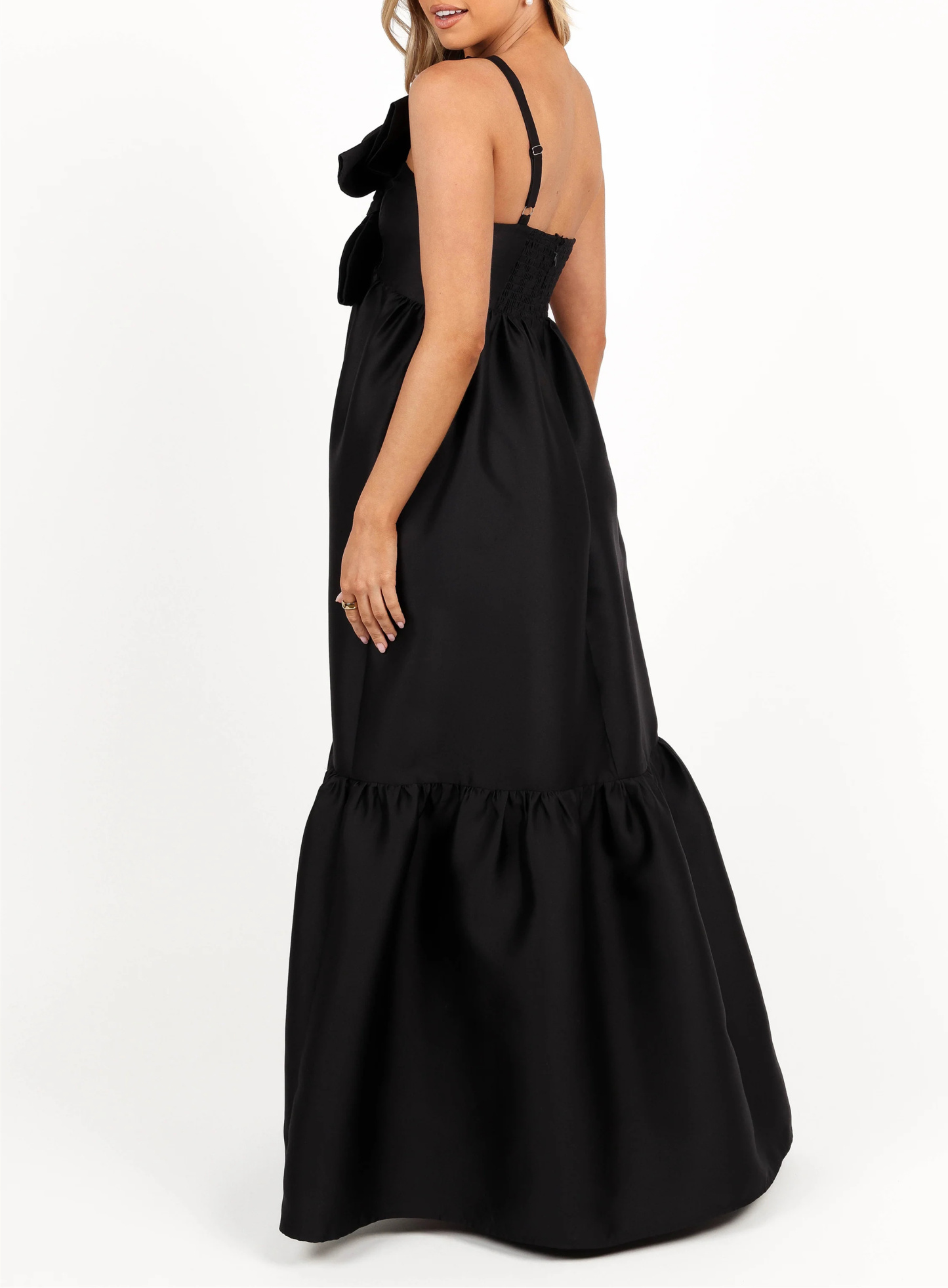 Women's One-Shoulder Bow Front Maxi Dress（Buy 2 Free Shipping)