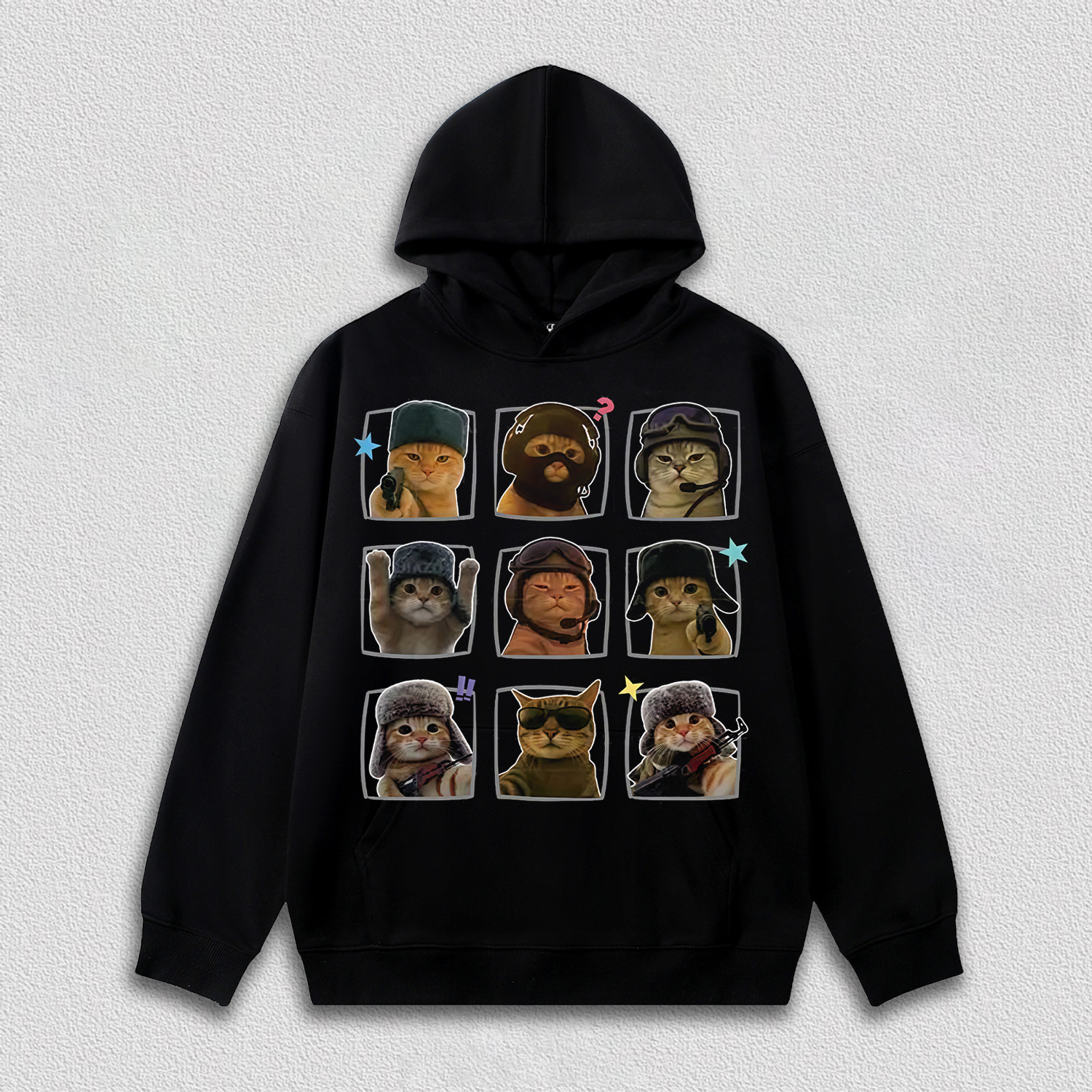 "Tactical Cat" Nine - Grid T-Shirt