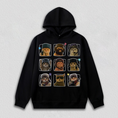 "Tactical Cat" Nine - Grid T-Shirt