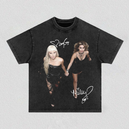 Lady gaga & Miley Cyrus tee